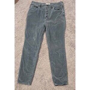 We the Free Corduroy Sun Chaser Ankle Pants Button Fly Gray Blue size 31